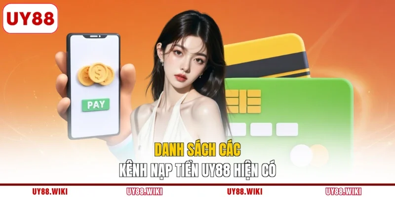 Danh sách các kênh nạp tiền UY88 hiện có