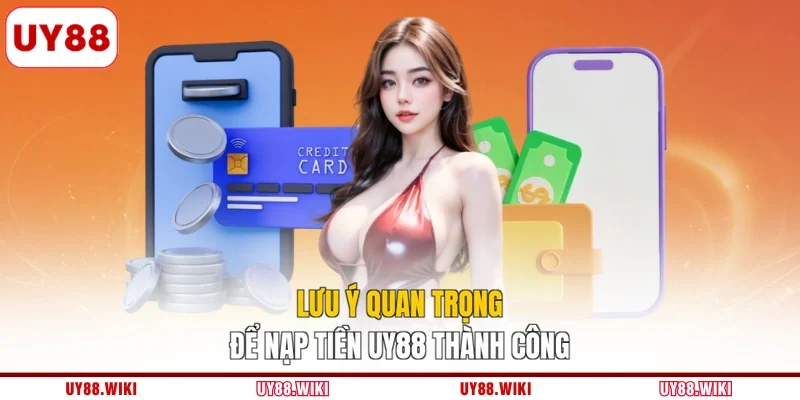 Lưu ý quan trọng để nạp tiền UY88 thành công
